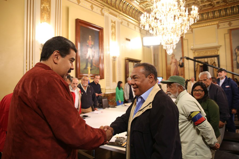 Nicolás Maduro reunido con la clase obrera