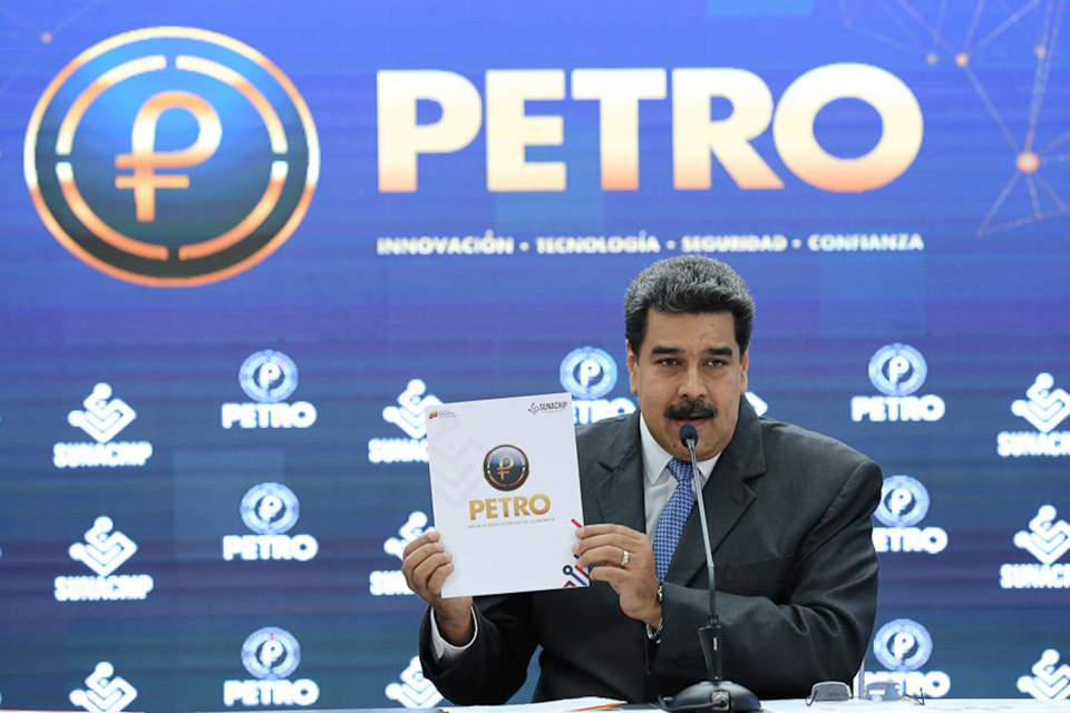 Presidente Nicolás Maduro en el lanzamiento del Petro